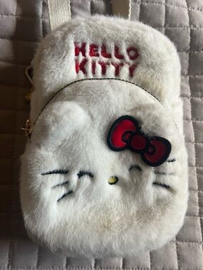 Hello Kitty Cream Faux-Fur Kids Mini crossbody bag Primark